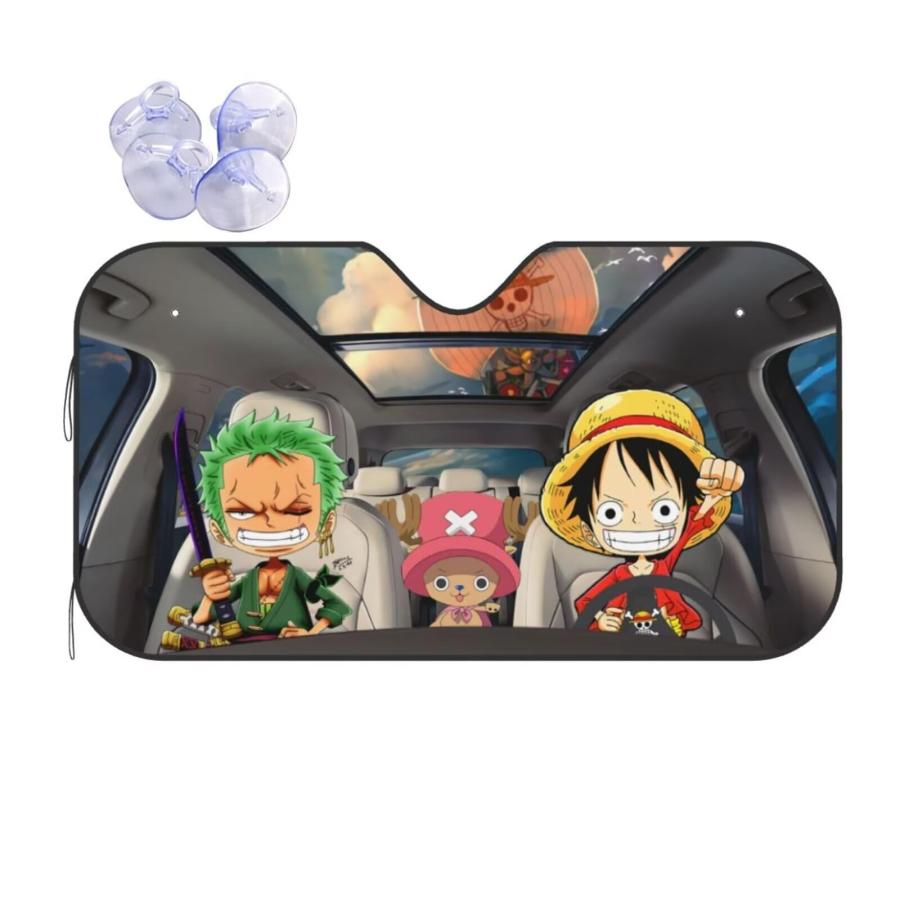 並行輸入品】アニメ 折りたたみ式 車用フロントガラスサンシェード