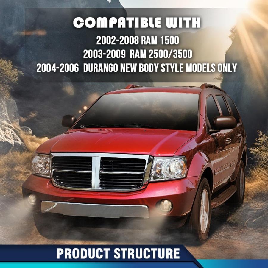 【並行輸入品】PIT66 Front Bumper LED Fog Lights, Compatible with 2002 2008 Dod_3