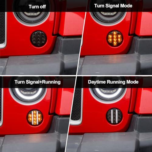【並行輸入品】AUYICH LED Front Fender Side Marker Light Assembly Compatible wiの画像