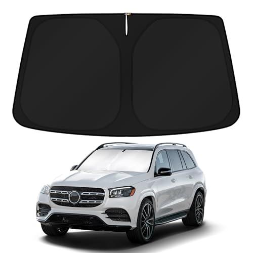 CoverCraft 正規品】 専用設計 サンシェード グラベル 吸盤不要 折りたたみ式 メルセデスベンツ BENZ GLE SUV W167  GLE400d GLE400d GLE450/GLS X167 GLS350d/GLS400d/GLS550/GLS580 Carhartt  カーハート カバークラフト ［真夏もへたらない3層構造で断熱効果抜群 ... KUST カスタムフィット フロントガラスサンシェード 2020 2024 メルセデスベンツ GLS Class SUV アクセサ 並行輸入品