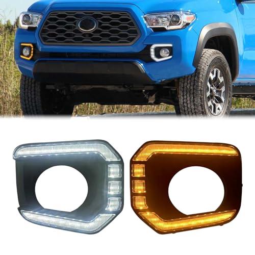 【並行輸入品】Fancemot LED Front Bumper Fog Lights White Daytime Running Light_1