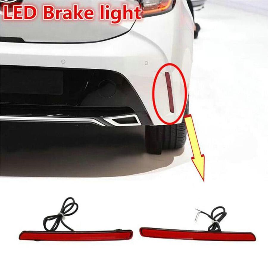 【並行輸入品】 Left+Right Side Red LED Rear Bumper Reflectors Fog Brake Tail Li_3