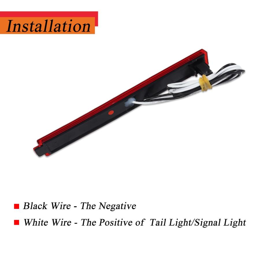 【並行輸入品】ADIIL Red Cover Lens Red LED Rear Bumper Side Marker Light Refle_9