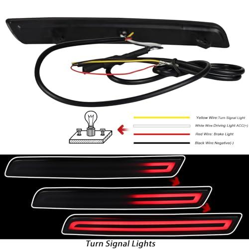 【並行輸入品】BINQIGOO LED Rear Bumper Reflector Light Compatible with Chevrolの画像