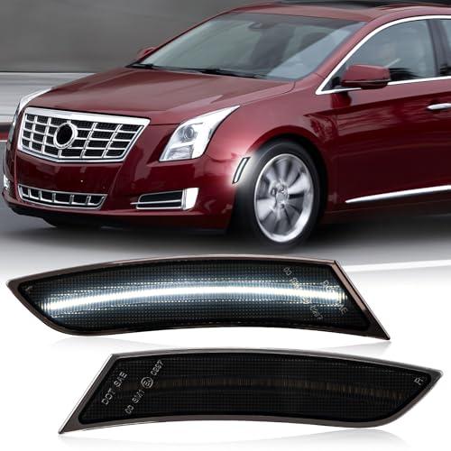 【並行輸入品】SHINEFIT White LED Side Marker Lights Replacement for 2013 2017の画像