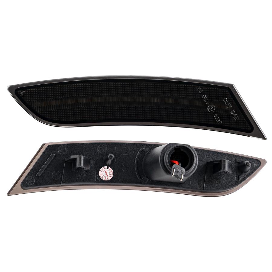 【並行輸入品】SHINEFIT White LED Side Marker Lights Replacement for 2013 2017の画像