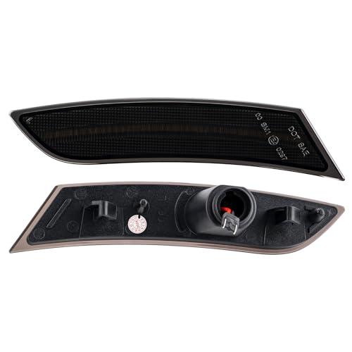 【並行輸入品】SHINEFIT White LED Side Marker Lights Replacement for 2013 2017の画像