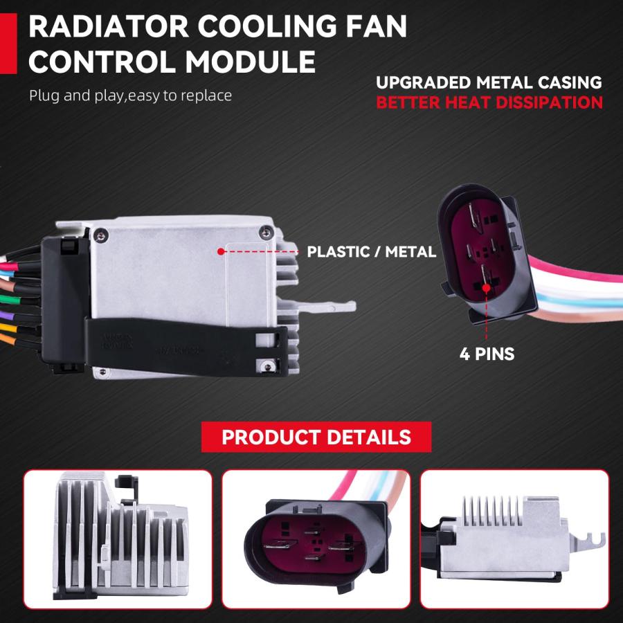 【並行輸入品】PLDDE New 1pc Engine Radiator Cooling Fan Control Module Unit Coの画像