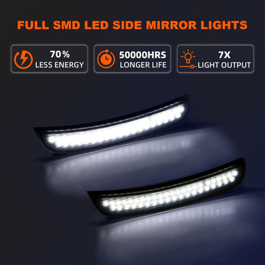 【並行輸入品】VKLK Side Marker Lights for Charger 2015 2023 Front and Rear LED_3