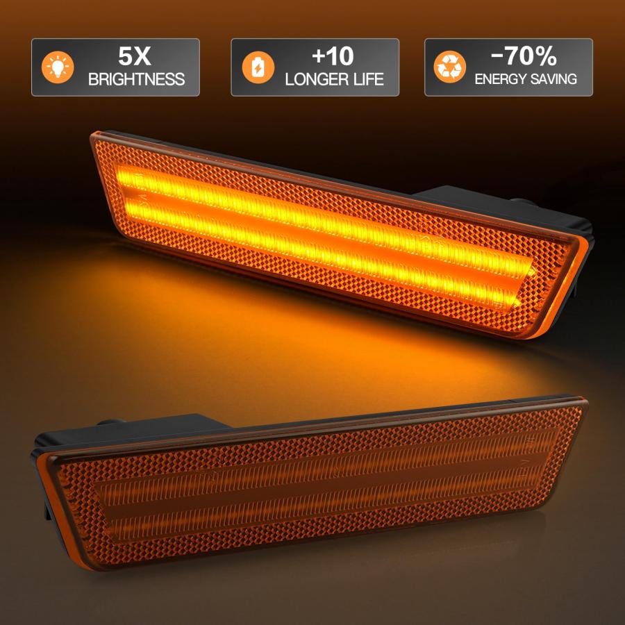 【並行輸入品】litzland Front LED Side Marker Light Compatible with Dodge Challの画像