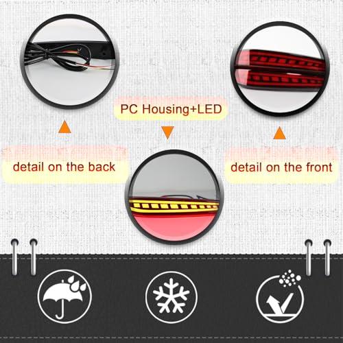 【並行輸入品】 BINQIGOO LED Rear Bumper Reflector Light Compatible with 2016 20_7