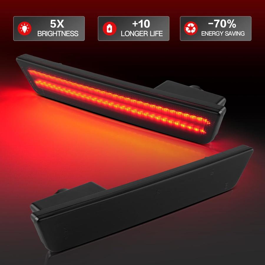 【並行輸入品】litzland Rear LED Side Marker Light Compatible with Dodge Challeの画像