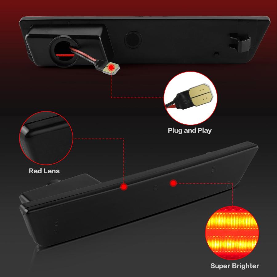 【並行輸入品】litzland Rear LED Side Marker Light Compatible with Dodge Challeの画像