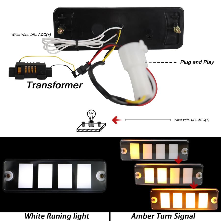 【並行輸入品】BINQIGOO Front Bumper Fog Light For Toyota 4Runner & Pickup 1984_3