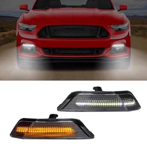 【並行輸入品】KAKABAS LED DRL Front Bumper Turn Signal Light Compatible With F_1