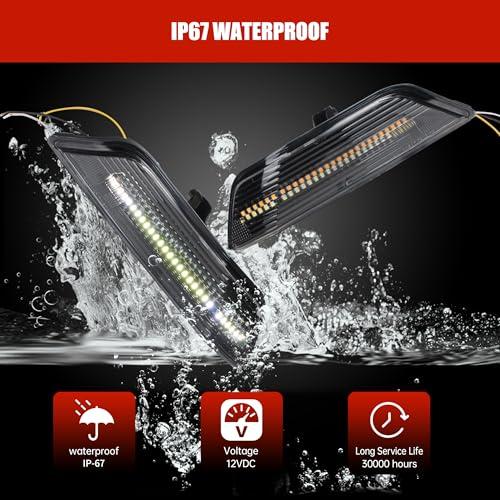 【並行輸入品】KAKABAS LED DRL Front Bumper Turn Signal Light Compatible With F_7