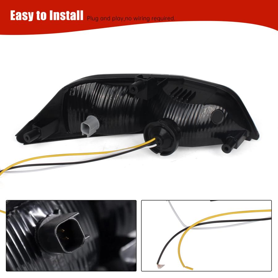 【並行輸入品】KAKABAS LED DRL Front Bumper Turn Signal Light Compatible With F_9