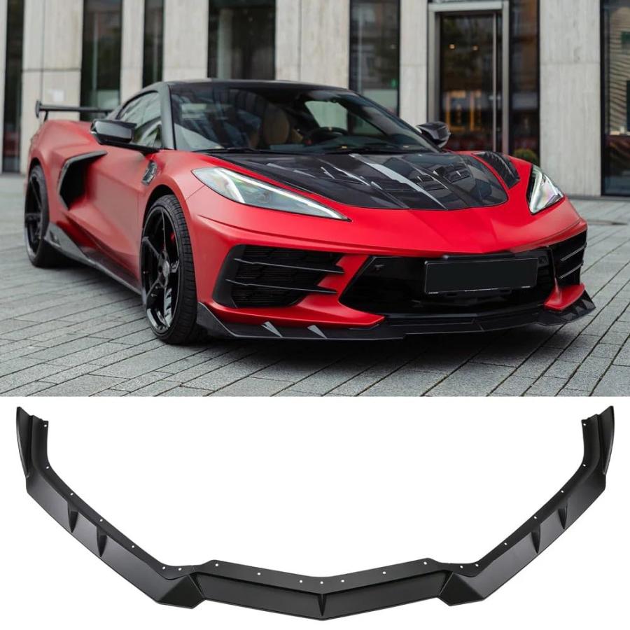 並行輸入品】シボレーコルベット C8 2020 2024 フロントバンパーリップ
