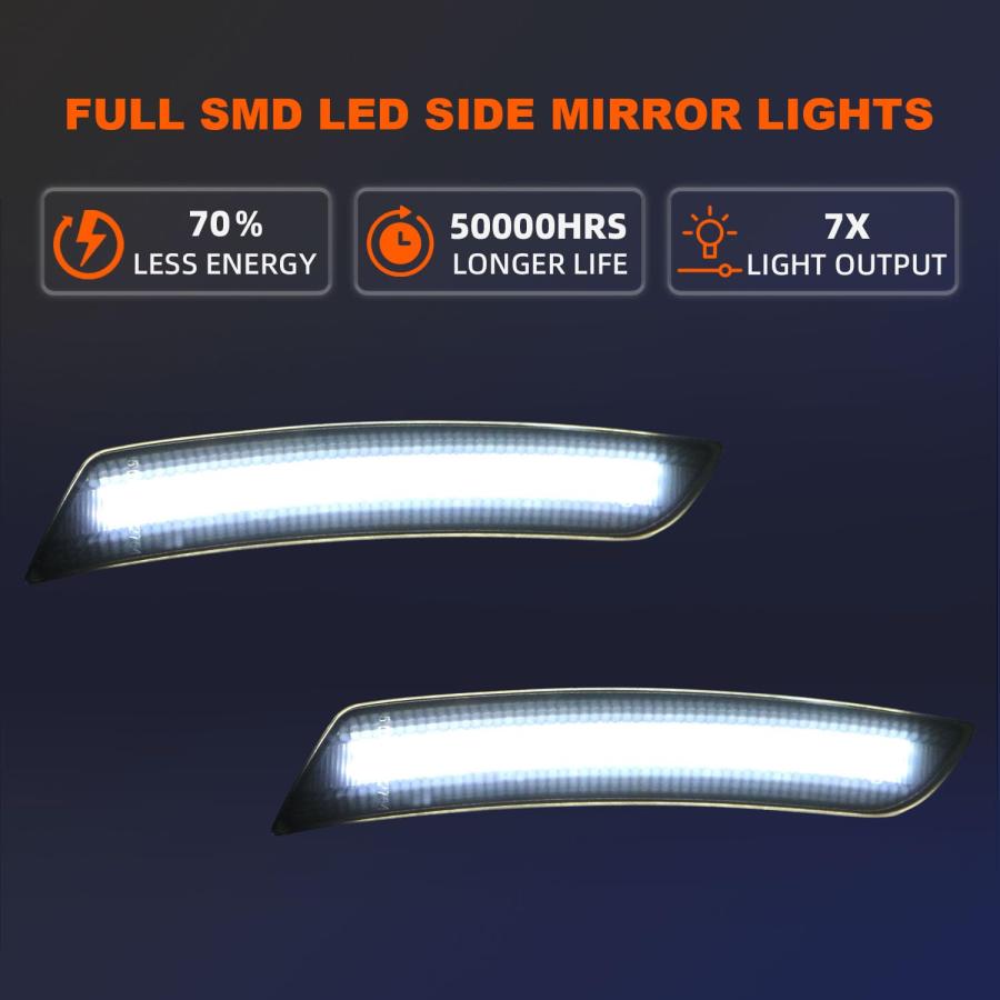 【並行輸入品】VKLK LED Side Marker Lights Compatible with Camaro SS/LS/LT/RS/Zの画像