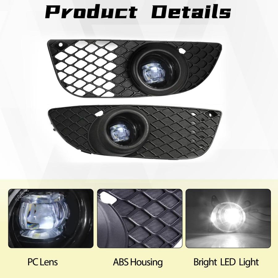 【並行輸入品】AFOGGEST LED Fog Light For Mitsubishi Lancer 2008 2014 Front Bumの画像