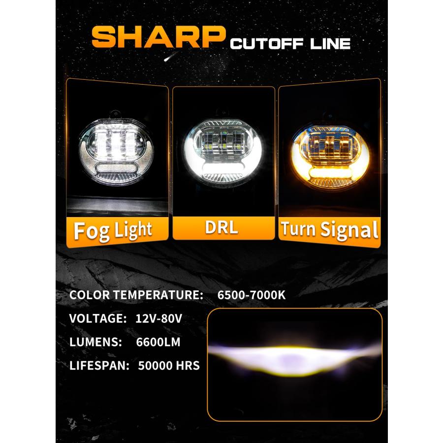 【並行輸入品】Led Fog Lights Compatible with Dodge Ram 1500 2002 2008 Dodge Raの画像