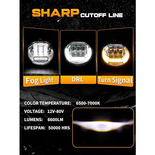 【並行輸入品】Led Fog Lights Compatible with Dodge Ram 1500 2002 2008 Dodge Raの画像