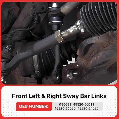【並行輸入品】K90681 Zinc Nickel Alloy Front Sway Bar End Link Stabilizer Bar_7