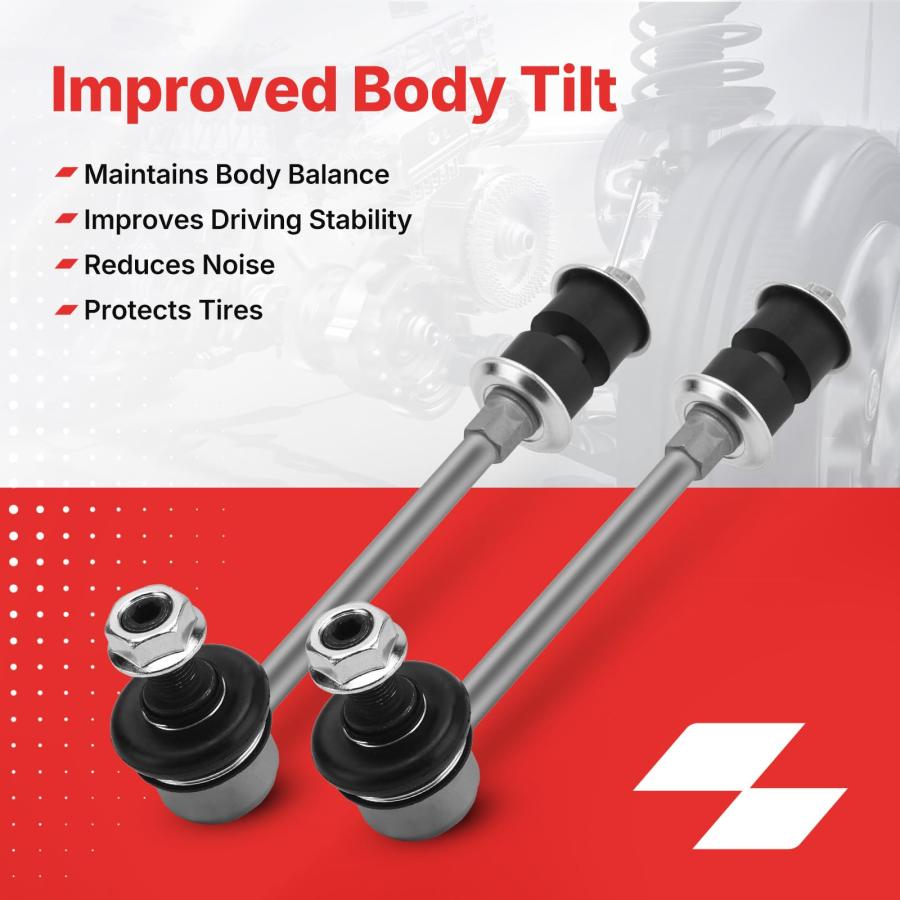 【並行輸入品】K90681 Zinc Nickel Alloy Front Sway Bar End Link Stabilizer Bar_9