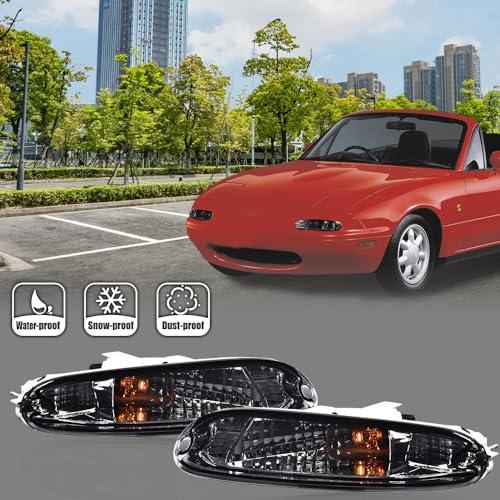 【並行輸入品】 G PLUS Front Bumper Turn Signal Lights w/Bulbs Driver and Passen