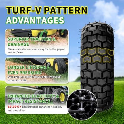 並行輸入品】USCaster 16x6.50 8 Tire and Wheel Assembly (2 Pack