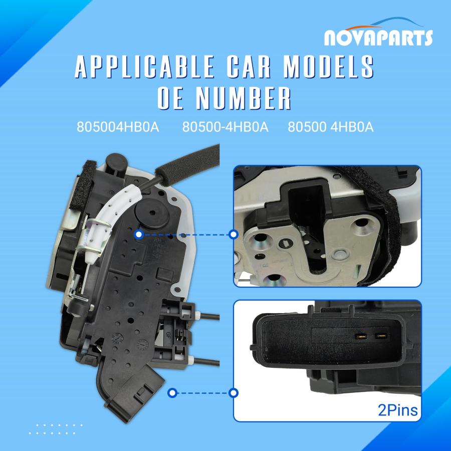 も。 並行輸入品】NOVAPARTS Door Lock Latch Actuator Front