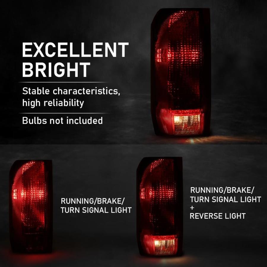 【並行輸入品】 CNNELL Tail Lights Rear lights Assembly Compatible with Ford F15