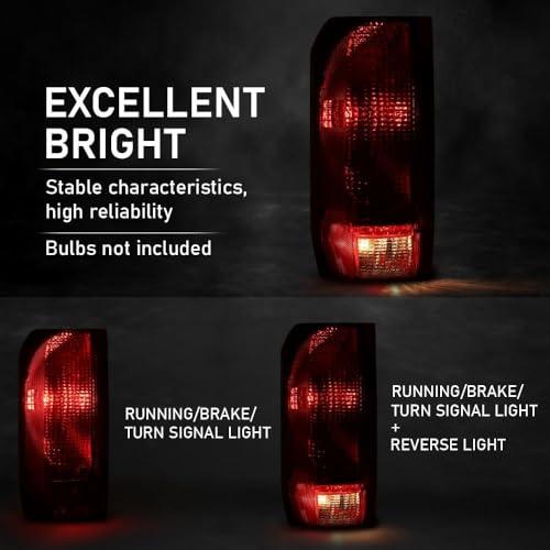 【並行輸入品】 CNNELL Tail Lights Rear lights Assembly Compatible with Ford F15