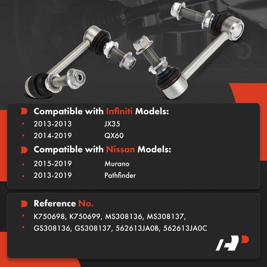 【並行輸入品】A Premium 2 x Rear Sway Bar Links Stabilizer Bar Links, Compatibの画像