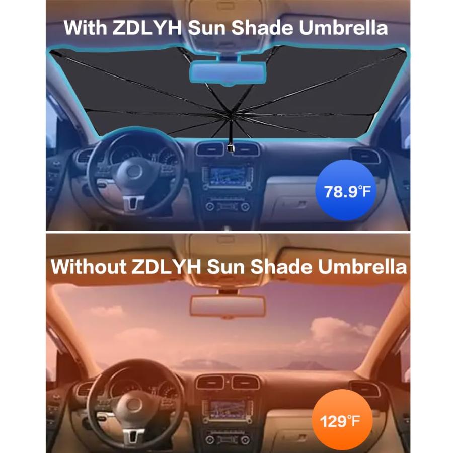 オーダー相談ページ 並行輸入品】ZDLYH 車用フロントガラス用サンシェード傘、ナノアイス