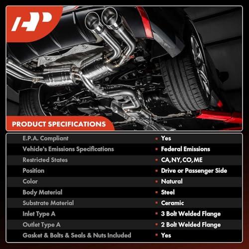 【並行輸入品】A Premium 2 PC Front Left and Right Catalytic Converter with Gasの画像