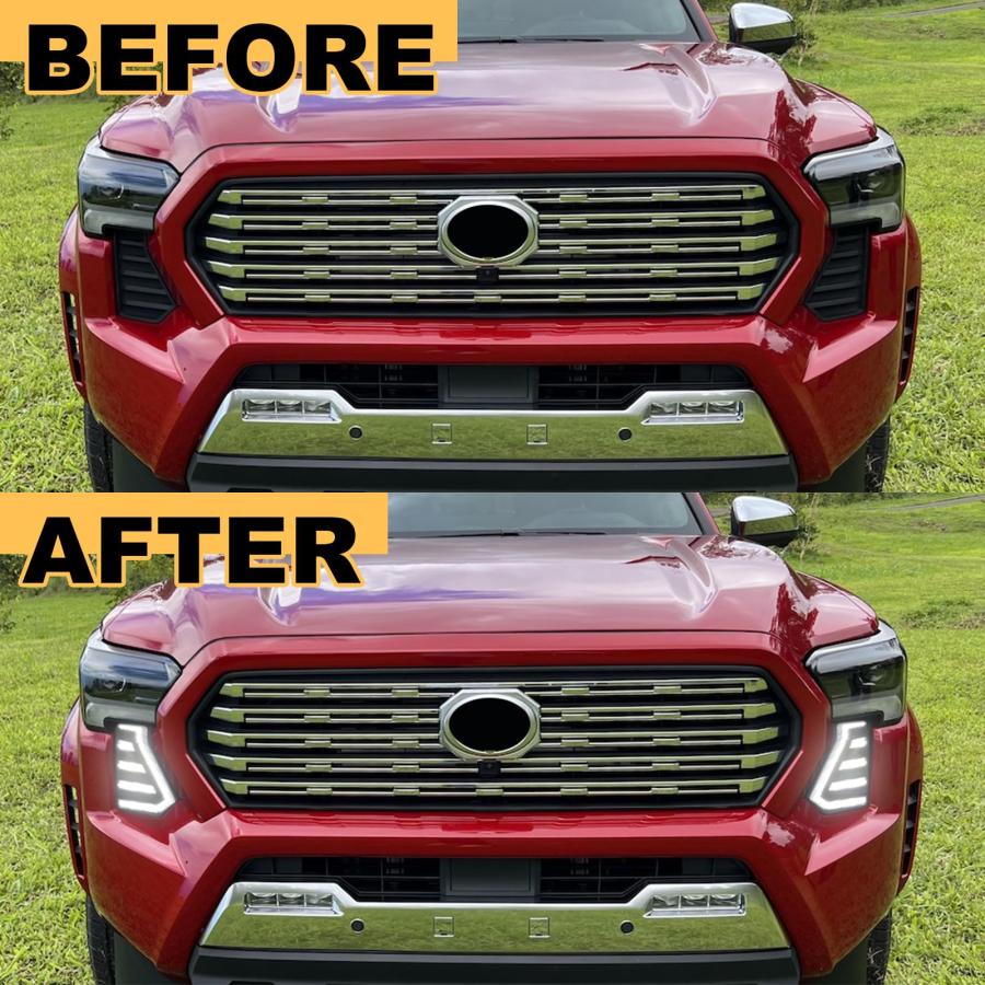 【並行輸入品】LED Fog Lights Daytime Running Lights fit For 2024 2025 Toyota Tの画像