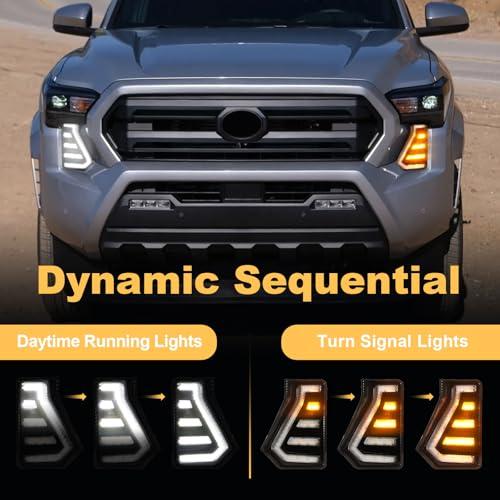 【並行輸入品】LED Fog Lights Daytime Running Lights fit For 2024 2025 Toyota Tの画像