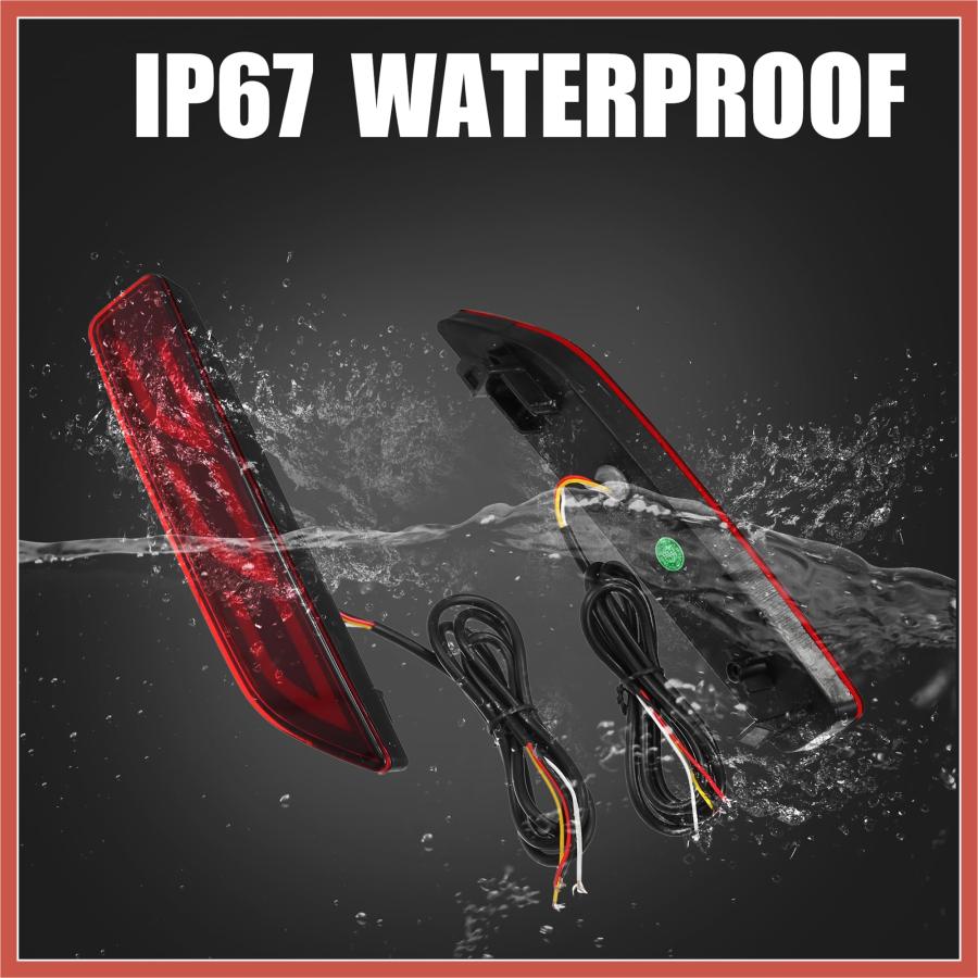【並行輸入品】 ACROPIX Rear Bumper Reflector Fog Brake Driving Tail Turn Signal