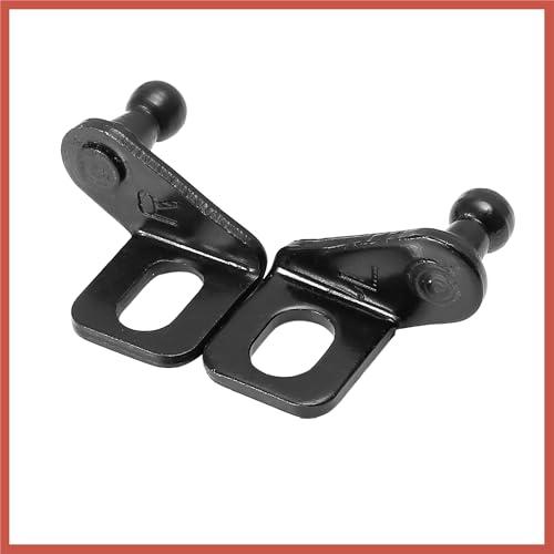 【並行輸入品】ACROPIX 2ペア 10mm カーボールスタッド マウントブラケット ブラック ガスストラットショック用 42x35x21mmの画像
