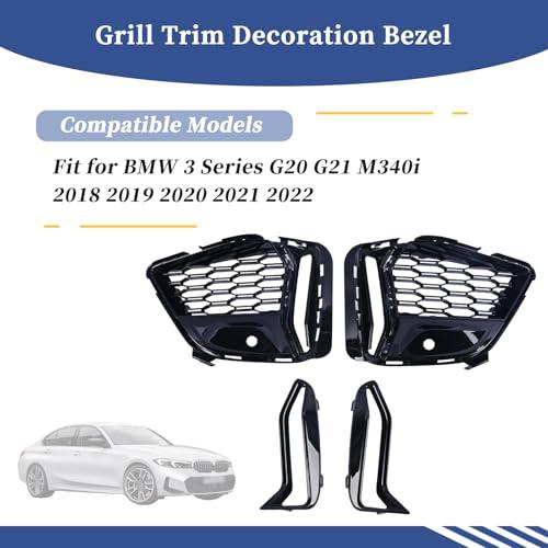 【並行輸入品】Getfarway Left\u0026Right Front Bumper Fog Lamp Grill Trim Decorationの画像