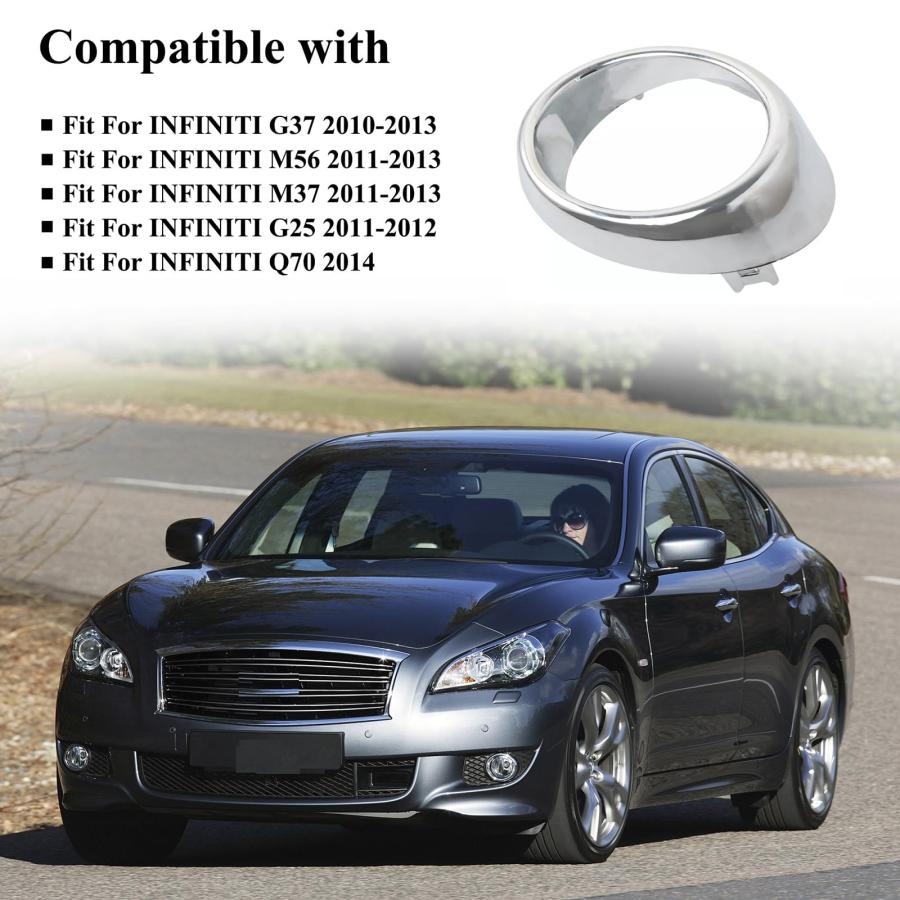 【並行輸入品】atsuch Front Bumper Left Driver Side Chrome Trim Bezel Ring Fog_6