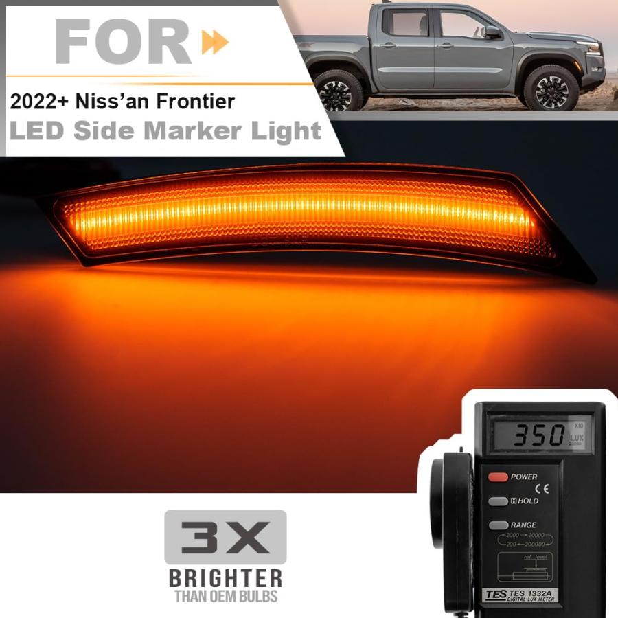 【並行輸入品】LED Side Marker Light Replacement for 2022 2023 2024+ Niss'an Frの画像