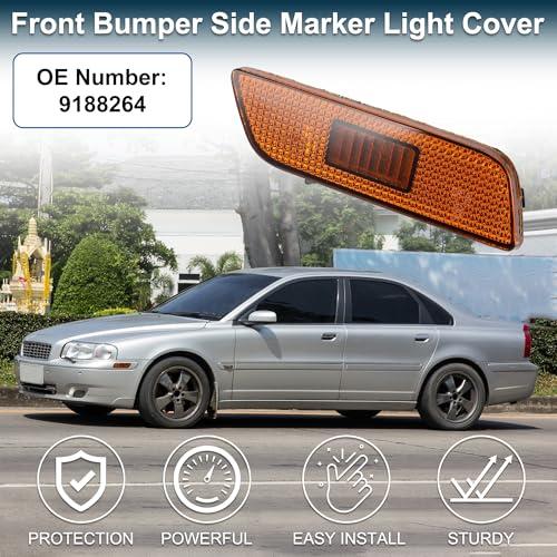 【並行輸入品】 TUCKBOLD Front Bumper Side Marker Light Cove for Volvo S80 2002の画像