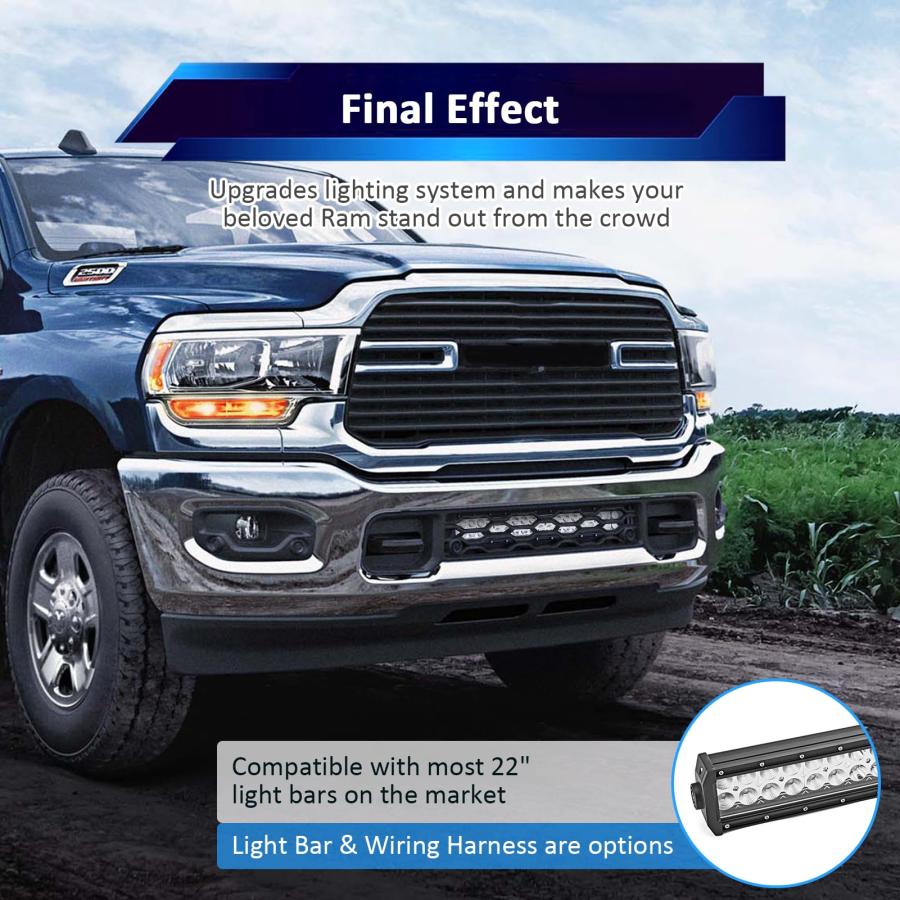 【並行輸入品】Wsays Front Hidden Bumper Lower Grill Light Bar Mounting Bracketの画像
