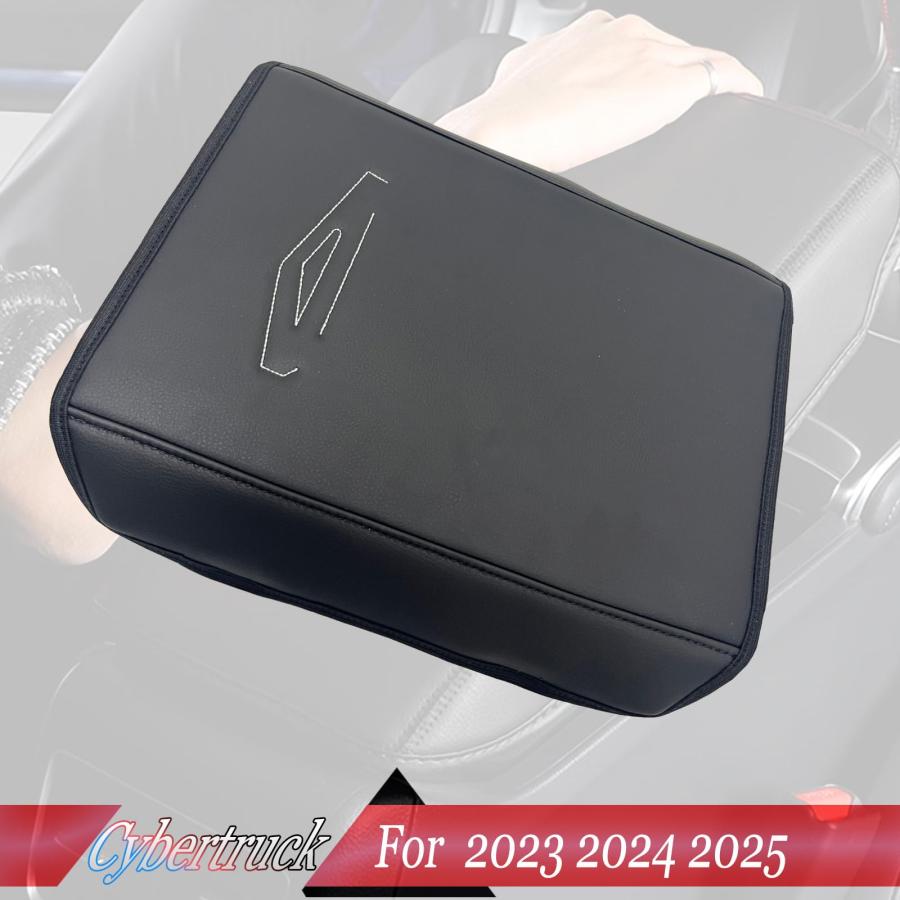 MUXEE アームレストカバー、Tesla Cybertrack 2023 2024 2025用、マイクロファイバーレザー、スクラ 並行輸入品