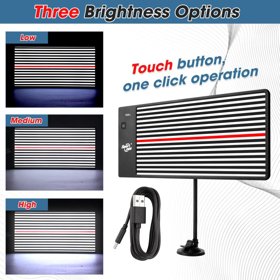 【並行輸入品】 Biupky デントリフレクションラインボード、LEDデントリフレクターボードデントリムーバーツール、車用へこみ修理ボード、ペイン_6