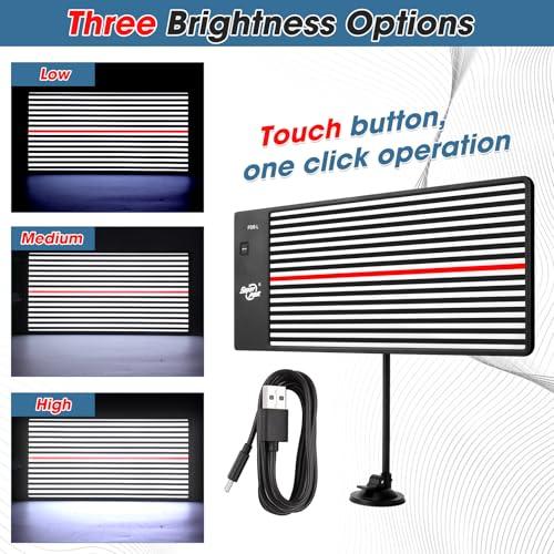 【並行輸入品】 Biupky デントリフレクションラインボード、LEDデントリフレクターボードデントリムーバーツール、車用へこみ修理ボード、ペイン_7