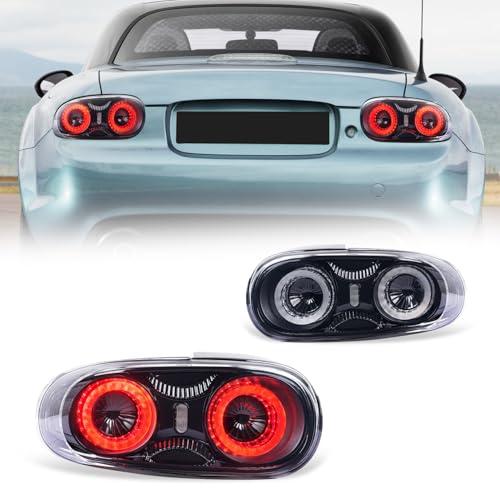 【並行輸入品】Archaic LED Tail Lights Assembly Compatible with 2006 2015 Mazdaの画像