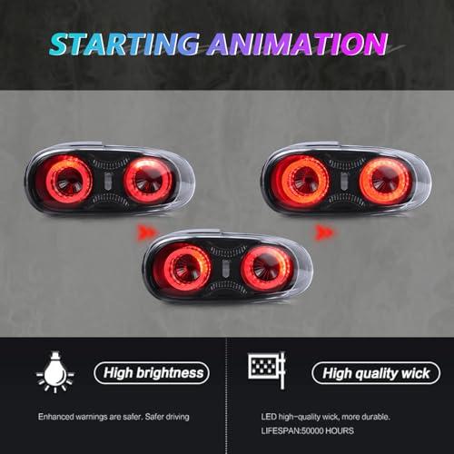 【並行輸入品】Archaic LED Tail Lights Assembly Compatible with 2006 2015 Mazdaの画像